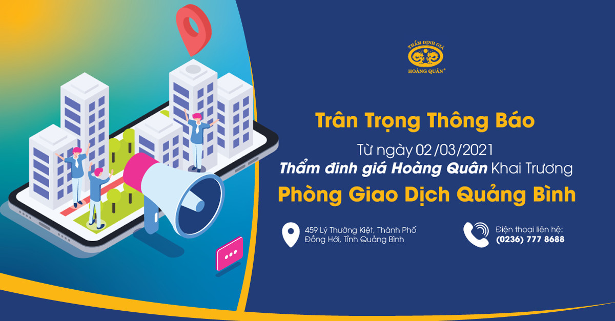 THÔNG BÁO KHAI TRƯƠNG PHÒNG GIAO DỊCH QUẢNG BÌNH